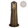 Casa Padrino Jugendstil Sockelleuchte 19 x 19 x H. 45 cm - Bronze - Nostalgische Wetterfeste Au�enleuchte
