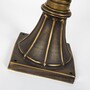 Casa Padrino Jugendstil Sockelleuchte 24 x 24 x H. 70 cm - Bronze - Nostalgische Wetterfeste Au�enleuchte