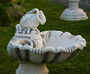 Casa Padrino Jugendstil Springbrunnen in Muschelform mit Krug Grau 70 x 75 x H. 70 cm - Prunkvoller Gartenbrunnen - Gartendeko Brunnen - Barock & Jugendstil Garten Deko Accessoires