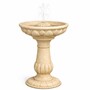 Casa Padrino Jugendstil Springbrunnen Beige H. 74 cm - Garten Deko Accessoires 