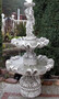 Casa Padrino Jugendstil Springbrunnen Grau  92 x H. 161 cm - Prunkvoller Gartenbrunnen - Gartendeko Brunnen - Barock & Jugendstil Garten Deko Accessoires