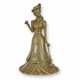 Casa Padrino Jugendstil Tischglocke Dame mit Golfschl�ger Bronze H. 16,8 cm