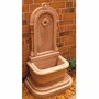 Casa Padrino Jugendstil Wandbrunnen Antik Creme Braun H. 113 cm - Brunnen Gartenbrunnen Steinbrunnen