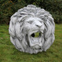 Casa Padrino Barock Wasserspeier Wandrelief L�we 80 x 80 x H. 80 cm - Gro�es L�wenkopf Stein Wasserspeier Wanddeko Relief - Barock & Jugendstil Garten Deko Accessoires