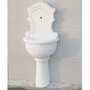 Casa Padrino Jugendstil Wandbrunnen Wei� H. 128 cm - Garten Deko Brunnen