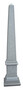 Casa Padrino Luxus Deko Granit Stein Skulptur Obelisk Grau 50 x 50 x H. 254 cm - Garten & Terrassen Stein Deko Accessoires - Luxus Kollektion 
