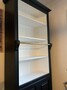 Casa Padrino Landhausstil B�cherschrank mit Leiter Schwarz / Wei� H. 260 cm - Landhausstil M�bel