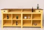 Casa Padrino Landhausstil Bar Theke Gelb / Braun 240 cm - Landhausstil Barm�bel