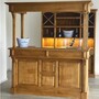 Casa Padrino Landhausstil Bar Theke Braun 180 x H. 210 cm - Bar M�bel