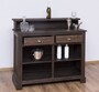 Casa Padrino Landhausstil Bar Theke Dunkelbraun 120 cm - Bar M�bel