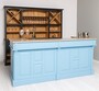 Casa Padrino Landhausstil Bar Theke Hellblau / Beige 240 cm - Landhausstil Barm�bel