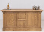 Casa Padrino Landhausstil Bar Theke Hellbraun 191 x 68 x H. 95 cm - Massivholz Thekentisch - Bartisch - Massivholz Bar M�bel im Landhausstil