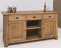 Casa Padrino Landhausstil Bar Theke Hellbraun 191 x 68 x H. 95 cm - Massivholz Thekentisch - Bartisch - Massivholz Bar M�bel im Landhausstil