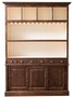 Casa Padrino Landhausstil Barschrank Braun / Wei� 150 x 35 x H. 210 cm - Massivholz Schrank - Landhausstil Bar M�bel