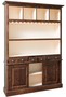Casa Padrino Landhausstil Barschrank Braun / Wei� 150 x 35 x H. 210 cm - Massivholz Schrank - Landhausstil Bar M�bel
