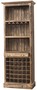 Casa Padrino Landhausstil Weinschrank Braun 78 x 41 x H. 210 cm - Massivholz Barschrank - Barm�bel im Landhausstil