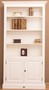 Casa Padrino Landhausstil B�cherschrank / Regalschrank Wei� 110 x 39 x H. 210 cm - Wohnzimmerschrank mit 2 T�ren