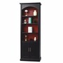 Casa Padrino Landhausstil B�cherschrank Schwarz / Bordeauxrot 102 x H. 250 cm - Landhausstil M�bel
