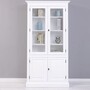 Casa Padrino Landhausstil Massivholz Schrank Wei� 110 x H. 210 cm - Landhausstil M�bel