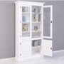 Casa Padrino Landhausstil Massivholz Schrank Wei� 110 x H. 210 cm - Landhausstil M�bel