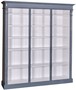 Casa Padrino Landhausstil B�cherschrank Antik Blau / Wei� 180 x 39 x H. 197 cm - Massivholz Schrank - Regalschrank - Wohnzimmerschrank - Landhausstil M�bel 