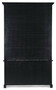 Casa Padrino Landhausstil Schrank mit Leiter Antik Schwarz 143,5 x 40,6 x H. 233,7 cm - B�cherschrank - Regalschrank - Wohnzimmerschrank - B�roschrank - Landhausstil M�bel