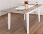 Casa Padrino Landhausstil Esstisch Braun / Wei� 160-200 x 90 x H. 78 cm - Massivholz K�chentisch mit ausziehbarer Eichenholz Tischplatte