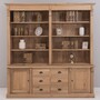 Casa Padrino Landhausstil Eichenholz Schrank Naturfarben 223 x 51 x H. 228 cm - Landhausstil Massivholz M�bel