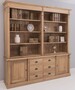 Casa Padrino Landhausstil Eichenholz Schrank Naturfarben 223 x 51 x H. 228 cm - Landhausstil Massivholz M�bel