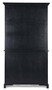 Casa Padrino Landhausstil Schrank Antik Schwarz 111,4 x 42,5 x H. 203 cm - Landhausstil Esszimmerschrank mit 4 T�ren und 2 Schubladen - Landhausstil Vitrine - Landhausstil Esszimmer M�bel