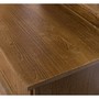 Casa Padrino Landhausstil Garderobe holzfarben 180 x 41 x H. 210 cm - Massivholz Garderobenschrank mit Spiegel - Landhausstil Garderobenm�bel