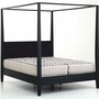 Casa Padrino Landhausstil Himmelbett Schwarz - Verschiedene Gr��en - Schlafzimmer M�bel