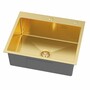 Casa Padrino Luxus Edelstahl Sp�lbecken Gold 60 x 50 x H. 21 cm - K�chen Zubeh�r