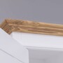Casa Padrino Landhausstil Kleiderschrank Wei� / Naturfarben 121 x H. 197 cm - Schlafzimmer M�bel
