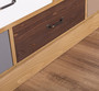 Casa Padrino Landhausstil Kommode Hellbraun / Mehrfarbig 180 x 48 x H. 95 cm - Massivholz Schrank mit 19 Schubladen - Landhausstil M�bel