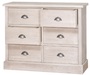 Casa Padrino Landhausstil Kommode mit 6 Schubladen Grau 100 x 35 x H. 80 cm - Landhausstil M�bel