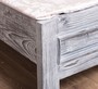Casa Padrino Landhausstil Massivholz Bett Antik Grau 90 x 200 x H. 93 cm - Massivholz Einzelbett - Landhausstil Schlafzimmer M�bel