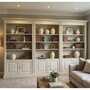 Casa Padrino Landhausstil Massivholz B�cherschrank Hellgrau 323 x 51 x H. 228 cm - Massivholz M�bel - Landhausstil M�bel