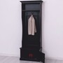 Casa Padrino Landhausstil Garderobe Schwarz 80 x H. 210 cm - Garderoben M�bel