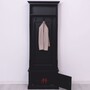 Casa Padrino Landhausstil Garderobe Schwarz 80 x H. 210 cm - Garderoben M�bel