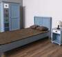 Casa Padrino Landhausstil Massivholz Kinderzimmer M�bel Set Hellblau / Wei� / Mehrfarbig - 1 Einzelbett & 1 Kleiderschrank & 1 Nachttisch - Landhausstil M�bel
