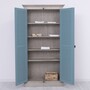 Casa Padrino Landhausstil Schlafzimmer Schrank Grau / Blau 109 cm - Schlafzimmer M�bel