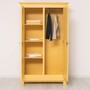 Casa Padrino Landhausstil Schlafzimmer Schrank Gelb 121 cm - Schlafzimmer M�bel