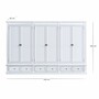 Casa Padrino Landhausstil Schlafzimmer Schrank Wei� 340 cm - Landhausstil Schlafzimmer M�bel