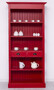 Casa Padrino Landhausstil Shabby Chic Schrank Antik Rot 91 x 39 x H. 197 cm - Landhausstil Esszimmer Schrank - Massivholz M�bel - Landhausstil Shabby Chic M�bel