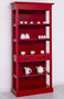 Casa Padrino Landhausstil Shabby Chic Schrank Antik Rot 91 x 39 x H. 197 cm - Landhausstil Esszimmer Schrank - Massivholz M�bel - Landhausstil Shabby Chic M�bel