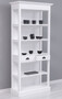 Casa Padrino Landhausstil Schrank Wei� 91 x 39 x H. 197 cm - Landhausstil Esszimmer Schrank - Massivholz M�bel - Landhausstil Shabby Chic M�bel