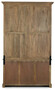 Casa Padrino Landhausstil Schrank mit Leiter Braun 143,5 x 40,6 x H. 233,7 cm - B�cherschrank - Regalschrank - Wohnzimmerschrank - B�roschrank - Landhausstil M�bel