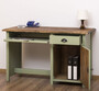 Casa Padrino Landhausstil Schreibtisch Gr�n / Dunkelbraun 130 x 60 x H. 78 cm - Massivholz Sekret�r im Landhausstil - B�ro M�bel - Massivholz M�bel - Landhausstil M�bel