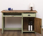 Casa Padrino Landhausstil Schreibtisch Gr�n / Dunkelbraun 130 x 60 x H. 78 cm - Massivholz Sekret�r im Landhausstil - B�ro M�bel - Massivholz M�bel - Landhausstil M�bel